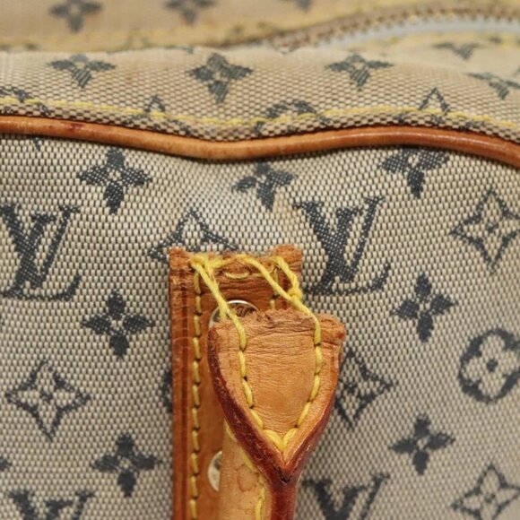 LOUIS VUITTON Monogram Mini Marie Hand Bag Blue M92003 LV Auth 119079 - Picture 11 of 16
